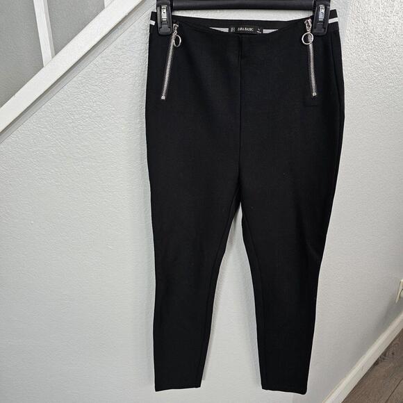 ZARA WOMENS SLIM CASUAL TROUSERS - Picture 2 of 11